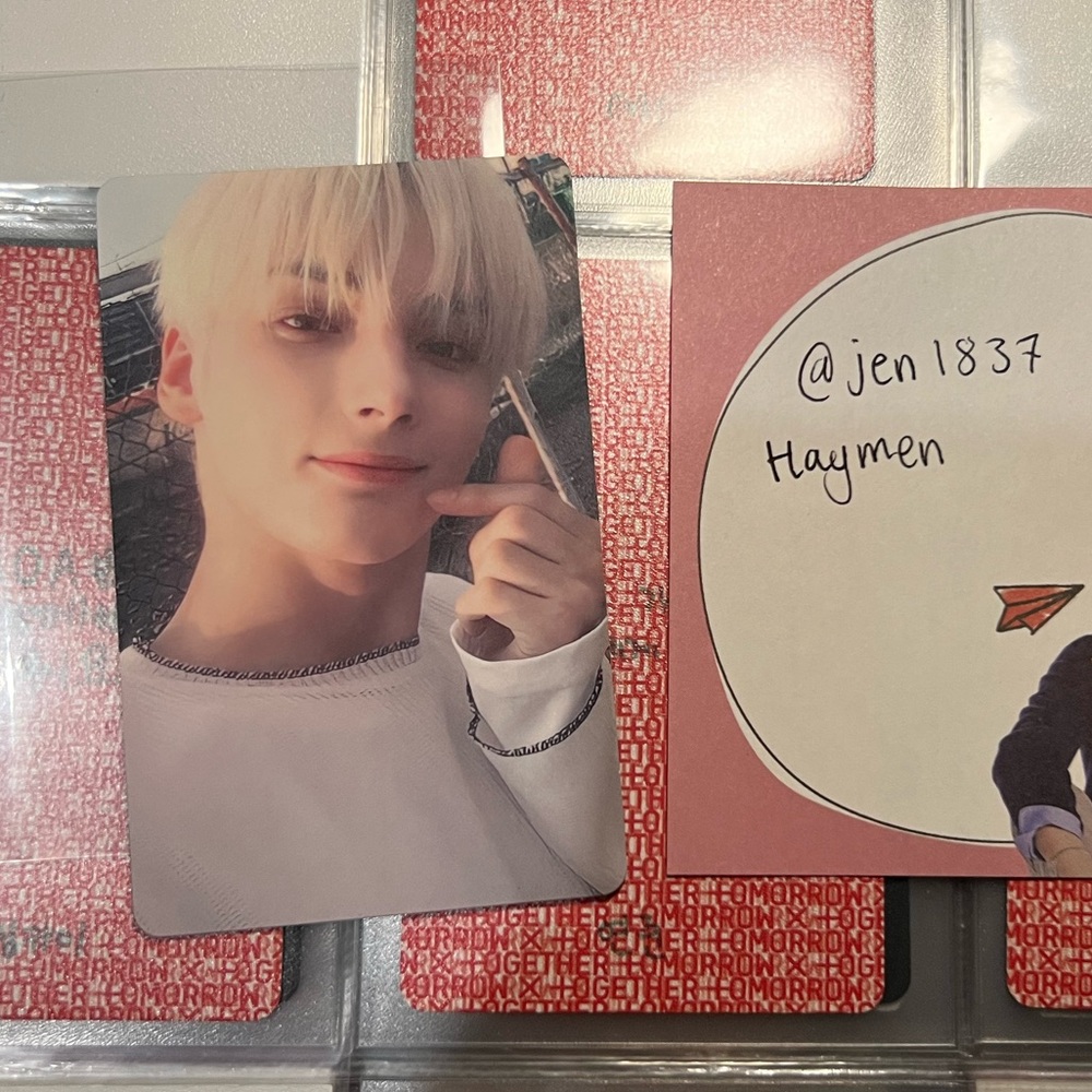 Txt official HueningKai Chaotic wonderland Japan Photocard Pre order benefit